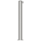 Stainless steel post |  89 mm | stationary, to be fixed by plugswith base plate  150 x 6 mm | without lock | with 1 eyelet
